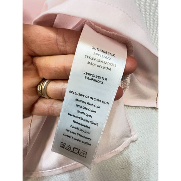 Eddie Bauer Women's Departure V-Neck Tank Top Size S Pink Lightweight Casual - Picture 5 of 9